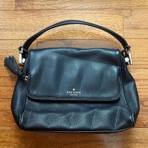 Kate Spade Black Pebbled Leather Shoulder Bag